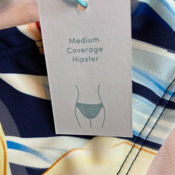 Kona Sol Swim Suit Bottoms Tropical Print Medium Bikini Bathing - Picture 6 of 6